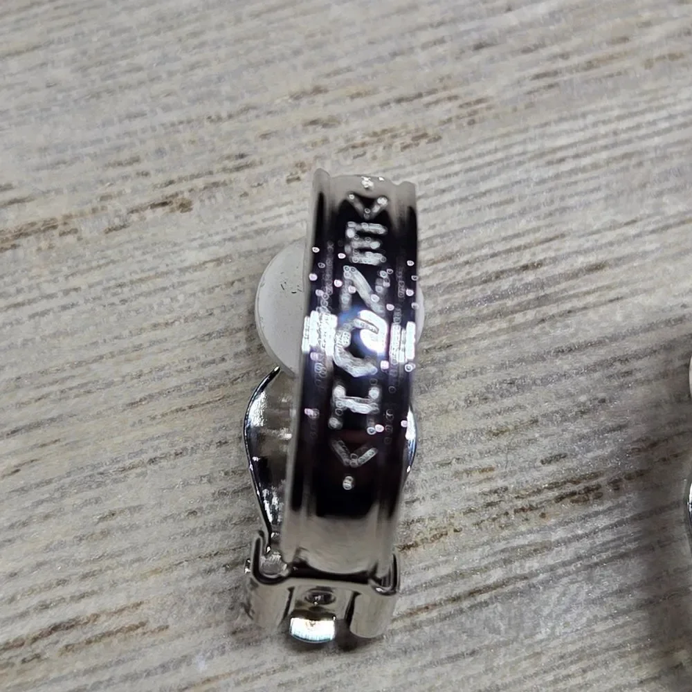 GIVENCHY Silver Hoop Earrings